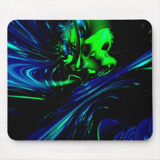 Tapis De Souris Bruit dans le résumé 3D (Devant)