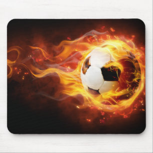 Tapis De Souris Brûler le ballon de football