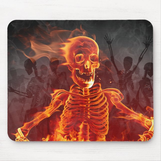 Tapis De Souris Brûler le squelette (Devant)