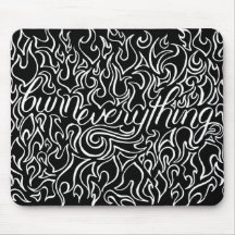 Brûlure tout Mousepad