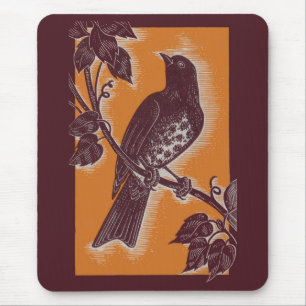 Tapis De Souris brune avec orangé