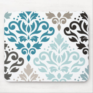 Tapis De Souris Bruns excentrés de sarcelles d'hiver d'art de Ptn