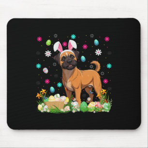 Tapis De Souris Bruxellois Griffon Chien Pâques Chasse aux oeufs B