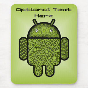 Tapis De Souris Bubbles Doodle Character pour le robot Android™