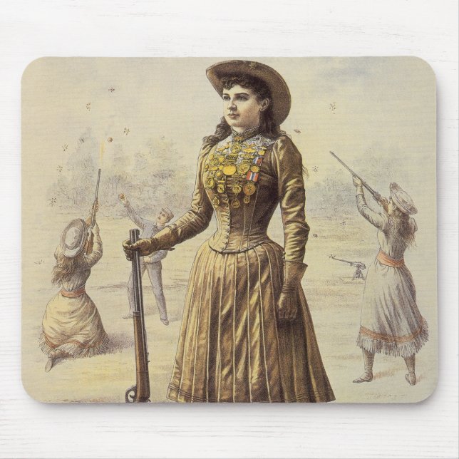 Tapis De Souris Buffalo Bill's Wild West Show avec Annie Oakley (Devant)