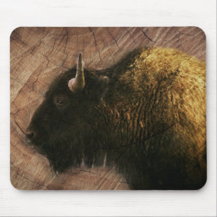 Tapis De Souris Buffalo de bison de bois