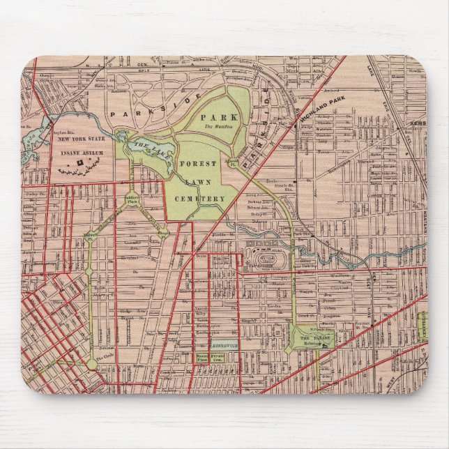 Tapis De Souris Buffalo, New York (Devant)