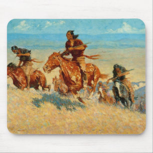 Tapis De Souris Buffalo Runners (1909) de Frederic Remington