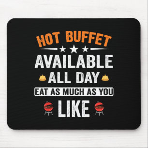 Tapis De Souris Buffet Chaud Disponible Tous Les Jours Mangez Auta