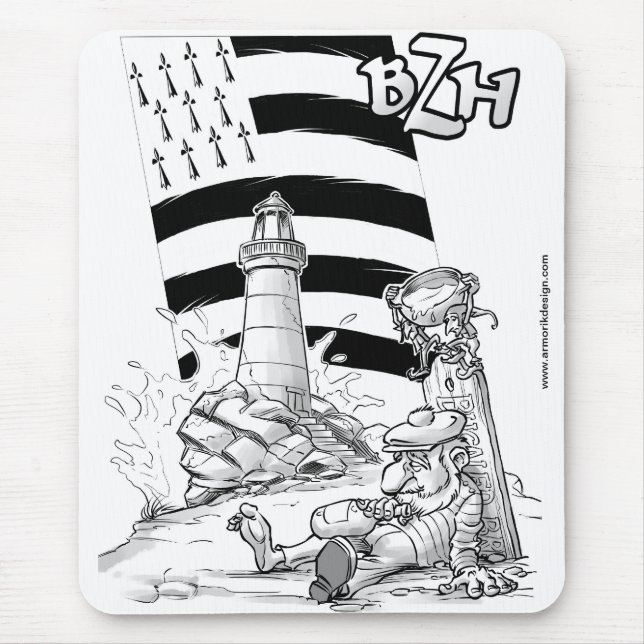 Tapis De Souris Bugaled BZH (Devant)