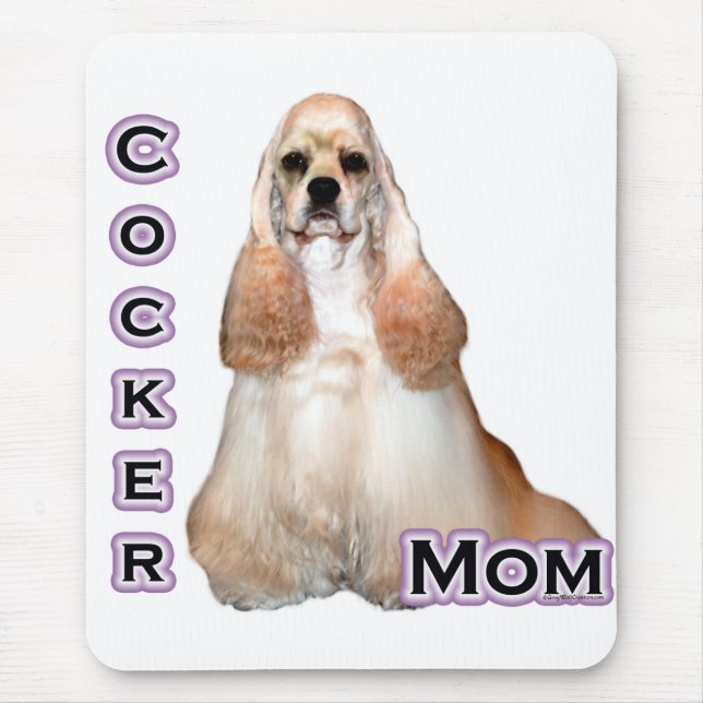 Tapis De Souris Buker Spaniel Maman; Cocker Spaniel Maman (Devant)