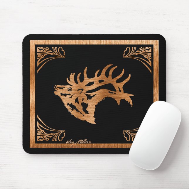 Tapis De Souris Bull Elk (Avec souris)