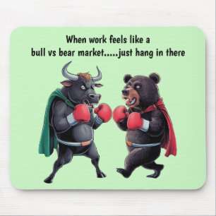 Tapis De Souris Bull et ours Customisés