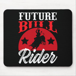 Tapis De Souris Bull Riding Le Futur Bull Rider Design Rodeo Gea