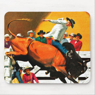 Tapis De Souris Bull Riding par Fred Ludekens