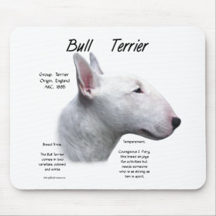 Tapis De Souris Bull Terrier (wht) Historique Conception