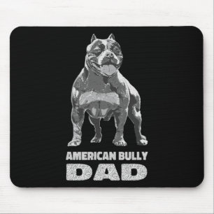 Tapis De Souris Bulldog Amoureux des chiens American Bully Papa