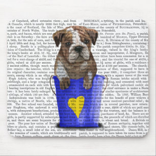 Tapis De Souris Bulldog Bucket Of Love Blue