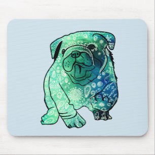 Tapis De Souris Bulldog Chien français Mousepad