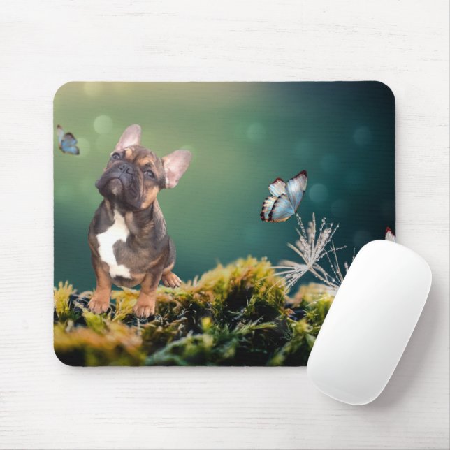Tapis De Souris Bulldog français (Avec souris)