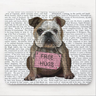 Tapis De Souris Bulldog Free Hugs