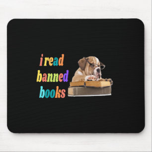 Tapis De Souris Bulldog J'Ai Lu Des Livres Interdits