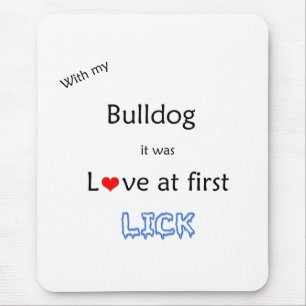 Tapis De Souris Bulldog Love at First Lick