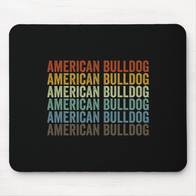 Tapis De Souris Bulldog Retro (Devant)