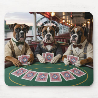 Tapis De Souris Bulldog Riverboat Gambler Mousepad