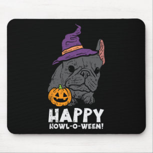 Tapis De Souris Bulldog Witch Happy Howl O Ween Fun Halloween Chie
