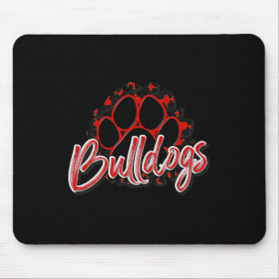 Tapis De Souris Bulldogs Red Black Cheetah School