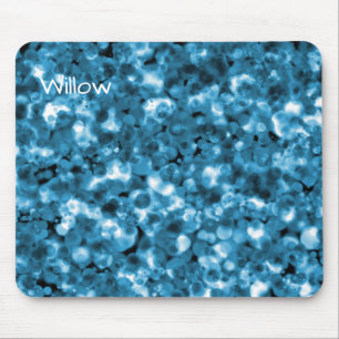Tapis de souris bulle abstrait sarcelle