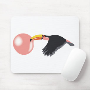 Tapis De Souris Bulle de gomme Toucan soufflante bulle