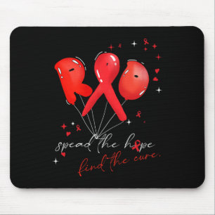 Tapis De Souris bulle sang cancer conscience rouge propager l'espo