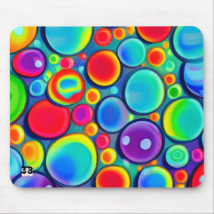Tapis De Souris Bulles arc-en-ciel