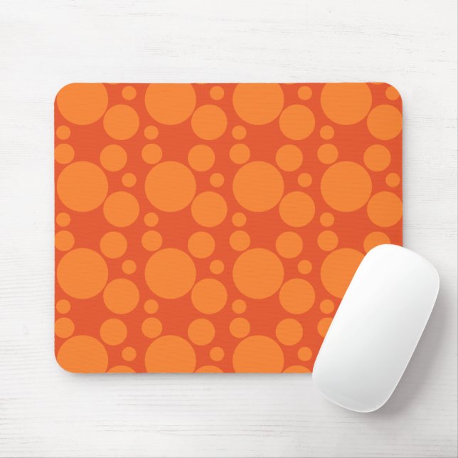 Tapis De Souris Bulles de savon orange (Avec souris)