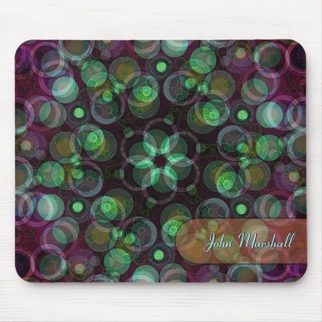 Tapis De Souris Bulles géométriques Art Mousepad (Devant)