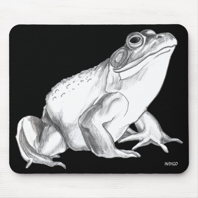 Tapis De Souris Bullfrog Art Mousepad Frog Art Décor (Devant)