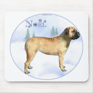 Tapis De Souris Bullmastiff Noel Mousepad