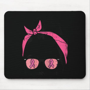 Tapis De Souris Bun Pink Ribbon Survivant Conscience du cancer du
