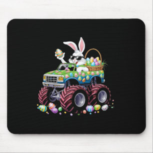 Tapis De Souris Bunny Happy Pâques Monster Truck Amateurs Enfants
