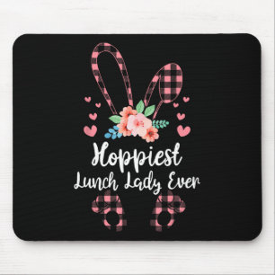 Tapis De Souris Bunny Leopard La Dame de Déjeuner La Journée de Pâ