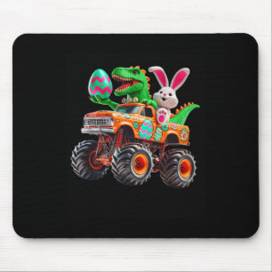 Tapis De Souris Bunny T-rex Pâques Monster Truck Dino Drôle Garçon