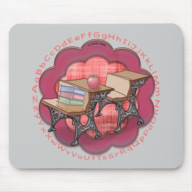 Tapis De Souris Bureau d'enseignant d'école (Devant)
