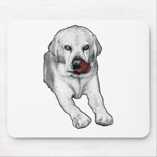 Tapis De Souris Bureau lumineux, Lab au teint rouge