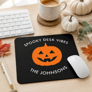 Tapis De Souris Bureau minimaliste Spooky – Halloween personnalisé