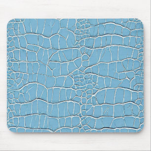 Tapis De Souris 💙 Bureau Moderne Calme en Cuir Bleu Ciel 💙