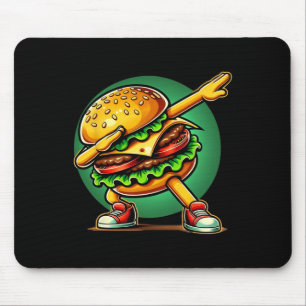 Tapis De Souris Burger Dabbing Danser Funny Burger Hamburger Nourr