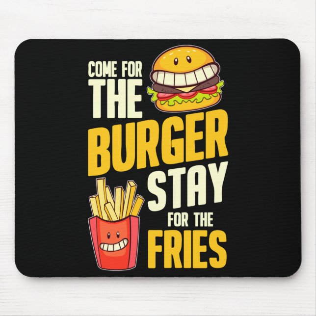 Tapis De Souris Burger hamburger viande barbecue - cheeseburger (Devant)