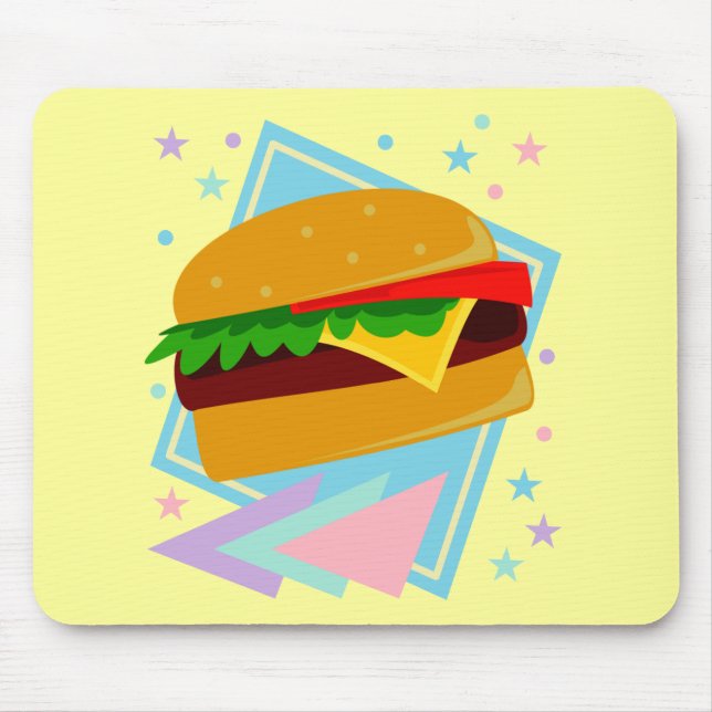 Tapis De Souris Burger Mignon Délicieux (Devant)